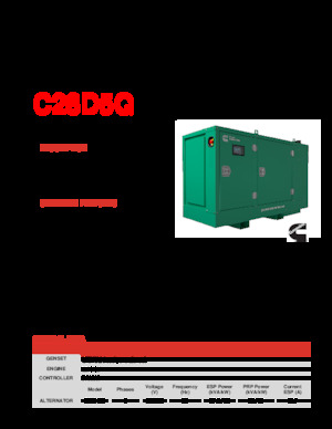 Dízel generátorok Cummins C28D5Q