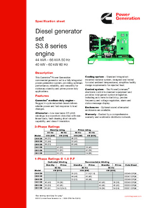Dízel generátorok Cummins C44 D5