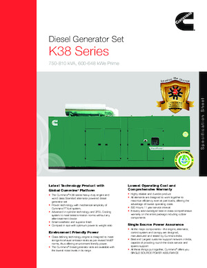 Dízel generátorok Cummins C750D5P