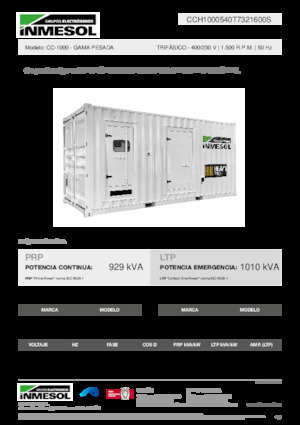 Dízel generátorok INMESOL CC-1000