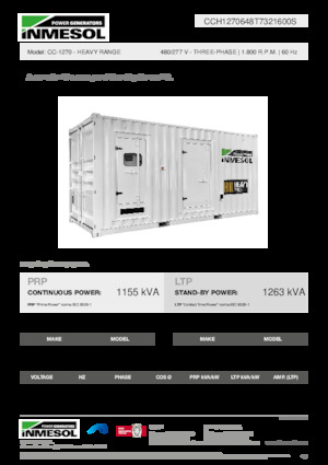 Dízel generátorok INMESOL CC-1270