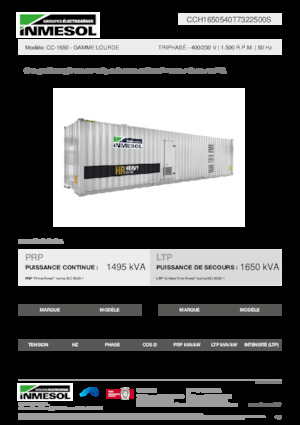 Dízel generátorok INMESOL CC-1650