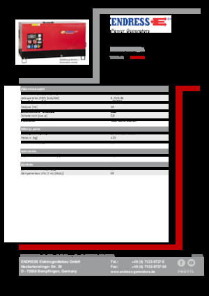 Dízel generátorok Endress ESE 10 YW-B/A 