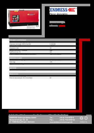 Dízel generátorok Endress ESE 10 YW-B/A 
