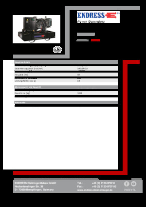 Dízel generátorok Endress ESE 110 IW