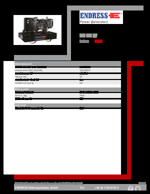 Dízel generátorok Endress ESE 110 IW