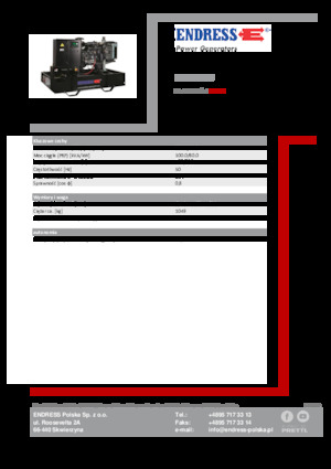 Dízel generátorok Endress ESE 110 IW