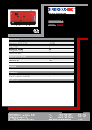 Dízel generátorok Endress ESE 135 IW/AS