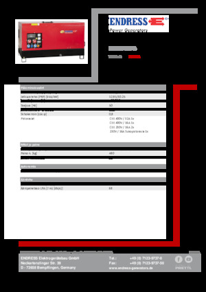 Dízel generátorok Endress ESE 15 YW-B