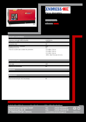 Dízel generátorok Endress ESE 15 YW-B
