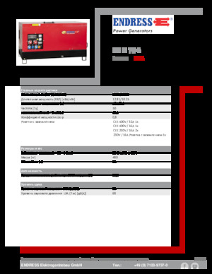 Dízel generátorok Endress ESE 15 YW-B