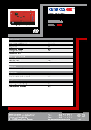 Dízel generátorok Endress ESE 175 IW/AS