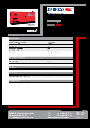 Dízel generátorok Endress ESE 20 YW/AS 