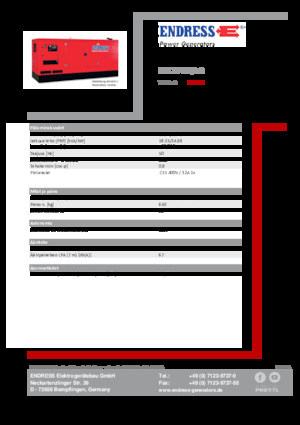 Dízel generátorok Endress ESE 20 YW/AS 