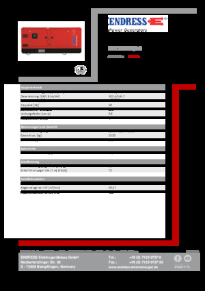Dízel generátorok Endress ESE 200 PW/AS 