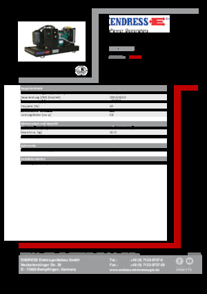 Dízel generátorok Endress ESE 220 IW