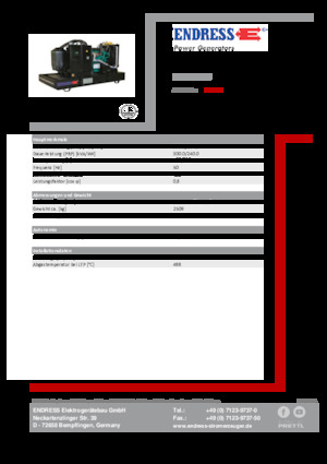 Dízel generátorok Endress ESE 330 IW