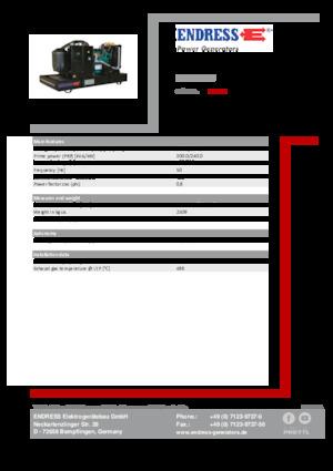 Dízel generátorok Endress ESE 330 IW