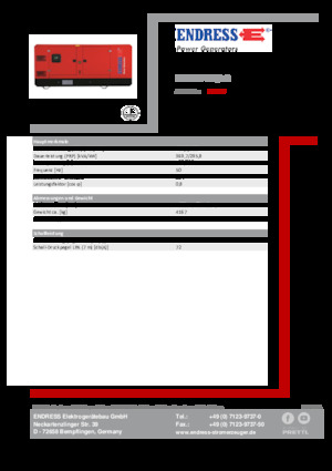 Dízel generátorok Endress ESE 405 VW/AS 