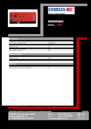Dízel generátorok Endress ESE 405 VW/AS 