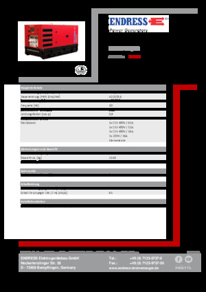 Dízel generátorok Endress ESE 45 YW/RS