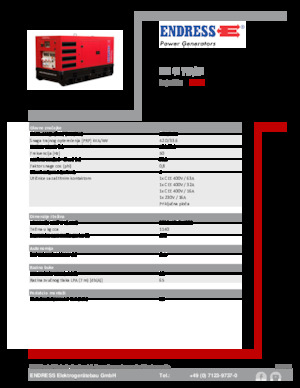 Dízel generátorok Endress ESE 45 YW/RS