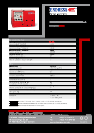 Benzines generátorok Endress ESE 608 DHG ES DI ISO Duplex Silent