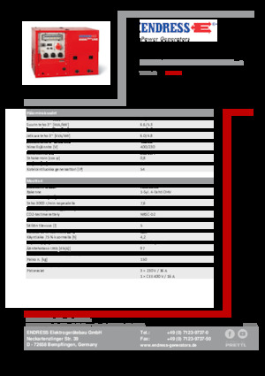 Benzines generátorok Endress ESE 608 DHG ES DI ISO Duplex Silent