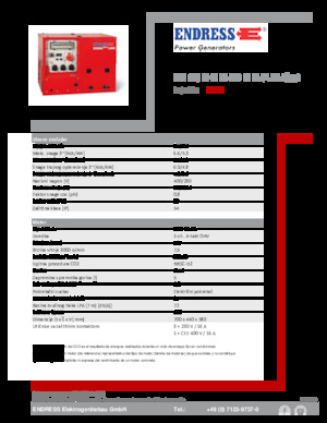 Benzines generátorok Endress ESE 608 DHG ES DI ISO Duplex Silent