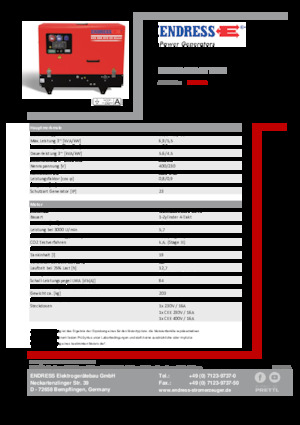 Benzines generátorok Endress ESE 608 DYS-GT ES DI