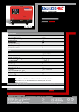 Benzines generátorok Endress ESE 608 YS-GT ES DI