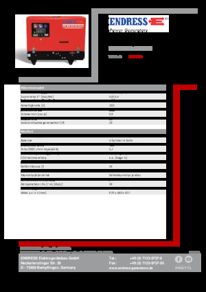 Benzines generátorok Endress ESE 608 YS-GT ES DI