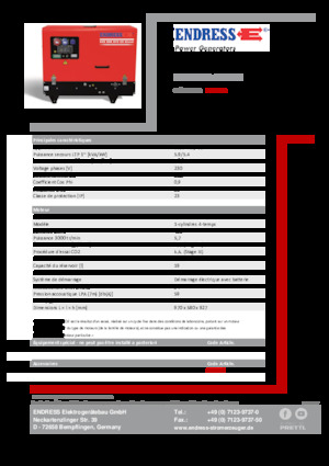 Benzines generátorok Endress ESE 608 YS-GT ES DI