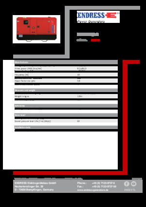 Dízel generátorok Endress ESE 90 IW/AS
