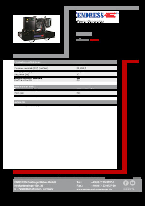 Dízel generátorok Endress ESE 90 IW