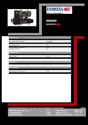 Dízel generátorok Endress ESE 90 PW 