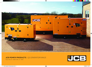 Dízel generátorok JCB G33QS