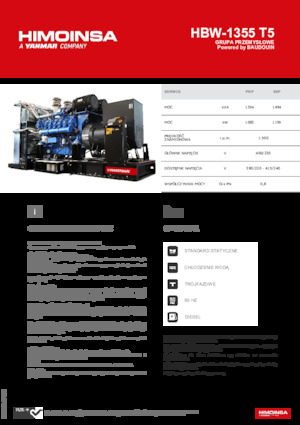 Dízel generátorok HIMOINSA HBW-1355 T5