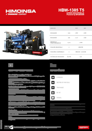 Dízel generátorok HIMOINSA HBW-1385 T5