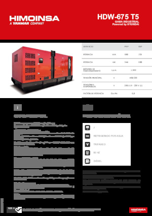 Dízel generátorok HIMOINSA HDW-675 T5