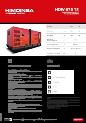 Dízel generátorok HIMOINSA HDW-675 T5