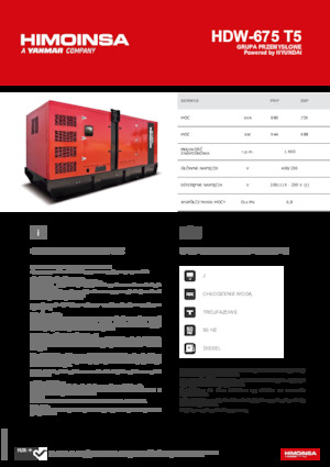 Dízel generátorok HIMOINSA HDW-675 T5