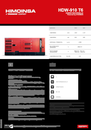 Dízel generátorok HIMOINSA HDW-910 T6
