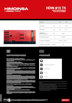 Dízel generátorok HIMOINSA HDW-915 T5