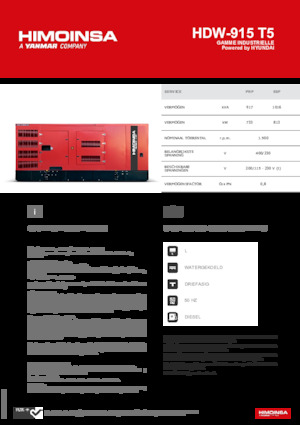 Dízel generátorok HIMOINSA HDW-915 T5
