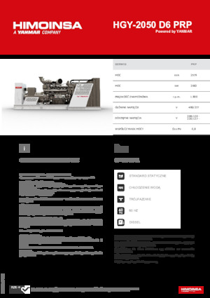 Dízel generátorok HIMOINSA HGY-2050 D6 PRP