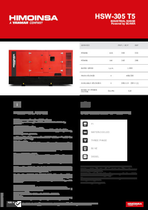 Dízel generátorok HIMOINSA HSW-305 T5
