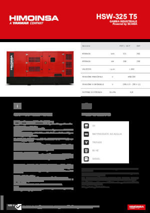 Dízel generátorok HIMOINSA HSW-325 T5