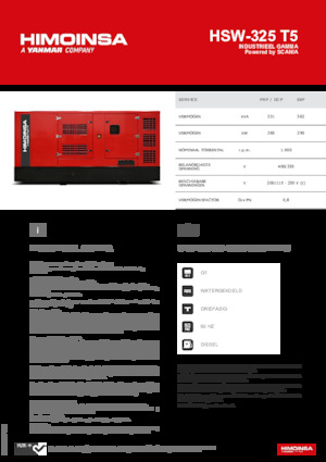 Dízel generátorok HIMOINSA HSW-325 T5
