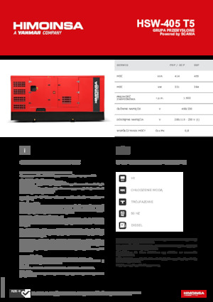 Dízel generátorok HIMOINSA HSW-405 T5